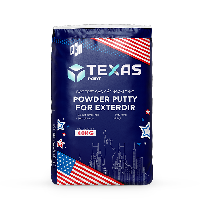 POWDER PUTTY FOR EXTERIOR - Bột trét Cao cấp ngoại thất