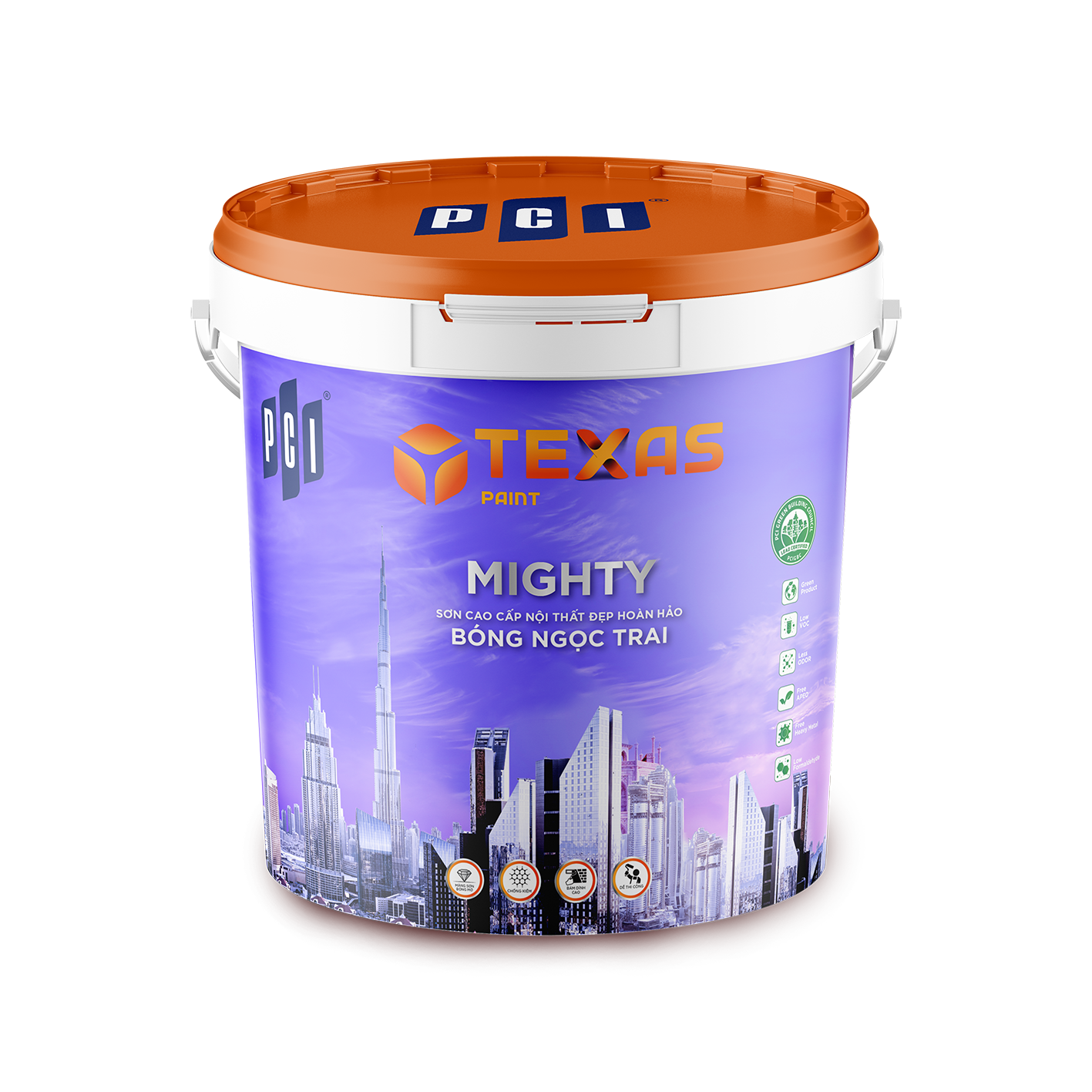 MIGHTY - Sơn nội thất Cao cấp Đẹp hoàn hảo Bóng ngọc trai